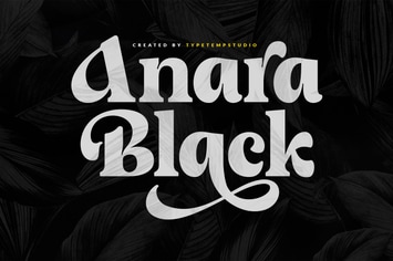 Anara Black Display Font