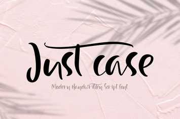 Just Case Modern Script Font