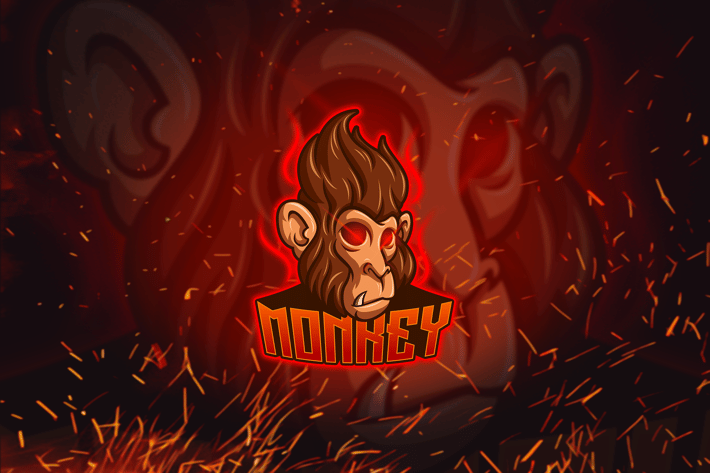 Monkey - Esports Mascot Logo Template