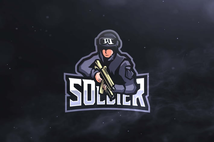 Soldier Sport and Esports Logos