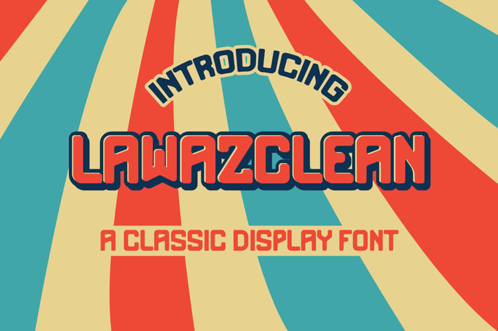 Lawazclean Vintage Retro Font Classic