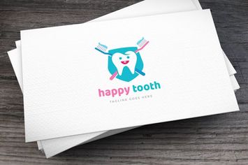 Happy Tooth Logo Template