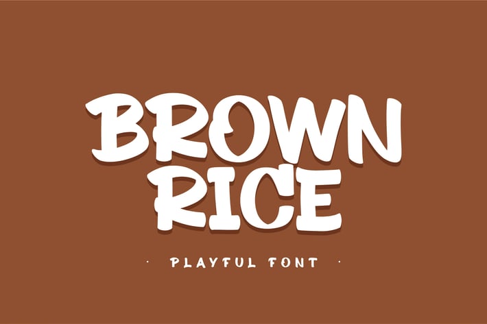 Brown Rice Playful Display