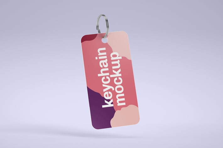 Card Keychain Mockup