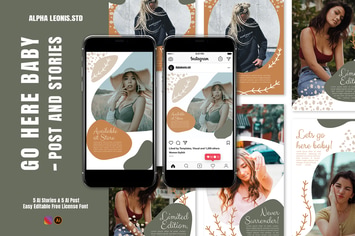 Instagram Templates - Here Baby