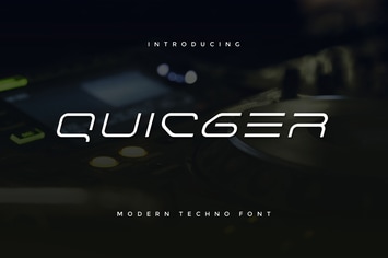 Quicger - Modern Futuristic Font
