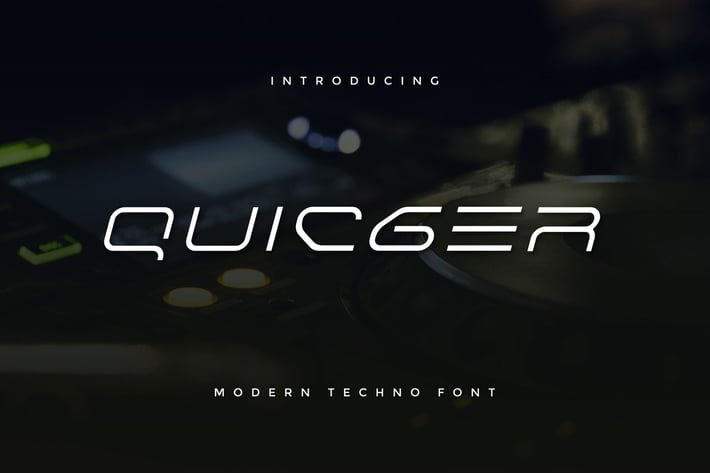 Quicger - Modern Futuristic Font