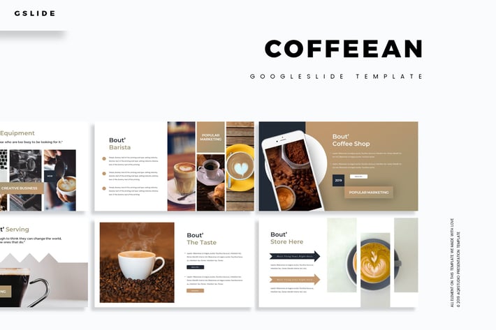 The Coffean - Google Slides Template