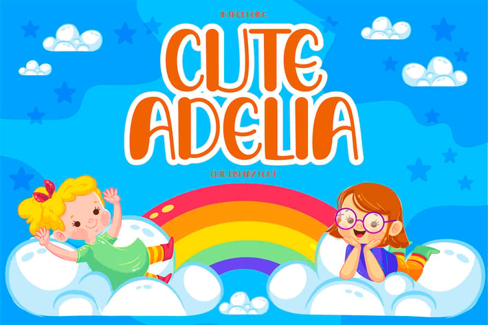 CUTE ADELIA Display Font