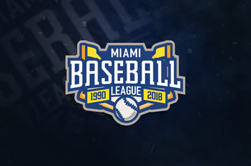 Miami Baseball League Sports Logo