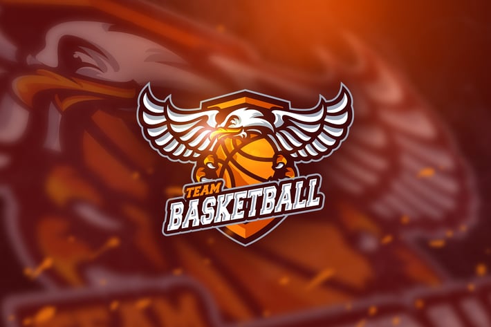 Basketball falcon - Mascot & Esport Logo