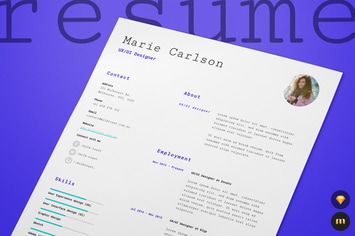 Single Page Resume/CV and Cover Letter