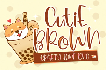 Cutie Brown Crafty Font