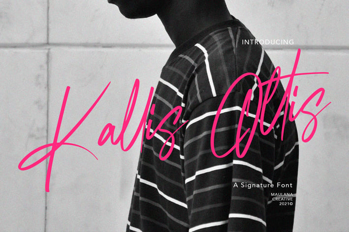 Kallis Ottis Signature Font