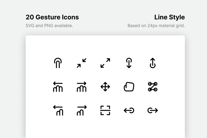 Gesture Line Icons