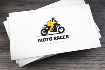 Moto Racer Logo Template
