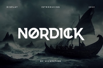  Nordick Display Font