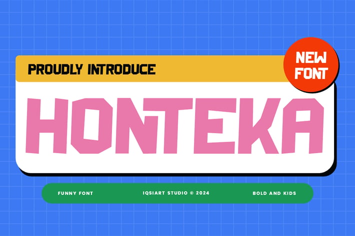 Honteka - Retro & Funky Font