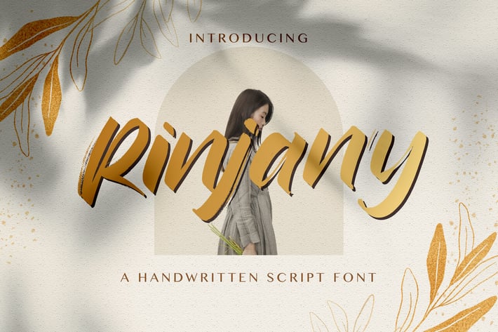 Rinjany - Textured Brush Font