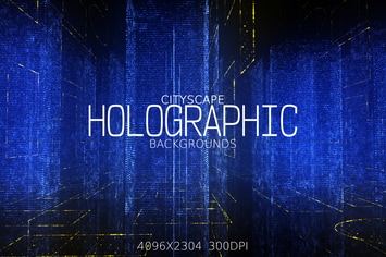 City Holographic Backgrounds