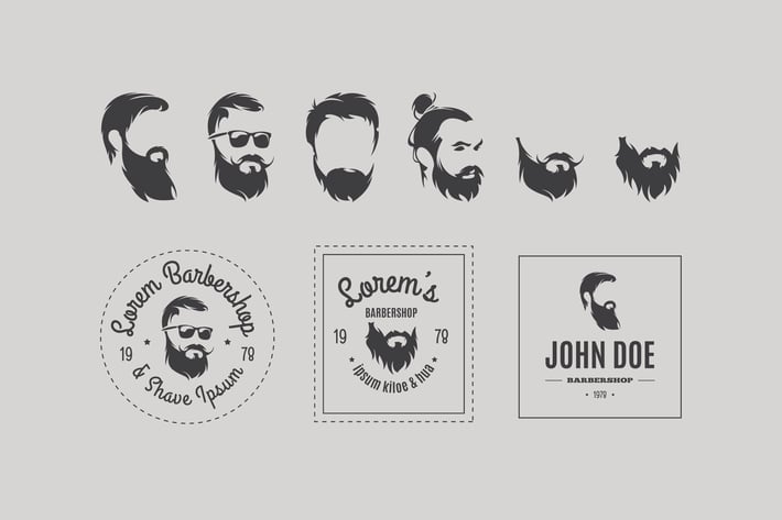 Barbershop Vector Icons Set 