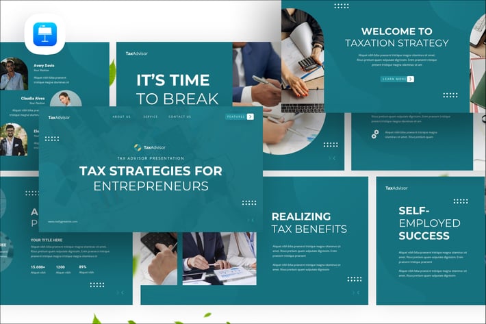 Tax Advisor Keynote Presentation Template