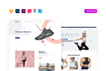 eCommerce Sportswear Template