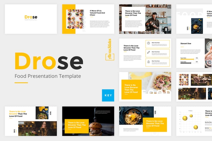 Drose - Food Keynote Presentation Template