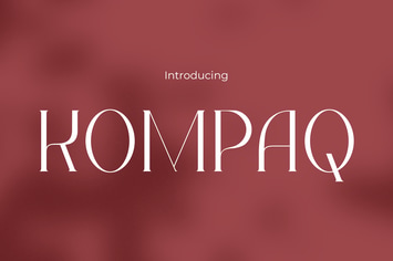 Fashion Font - Kompaq