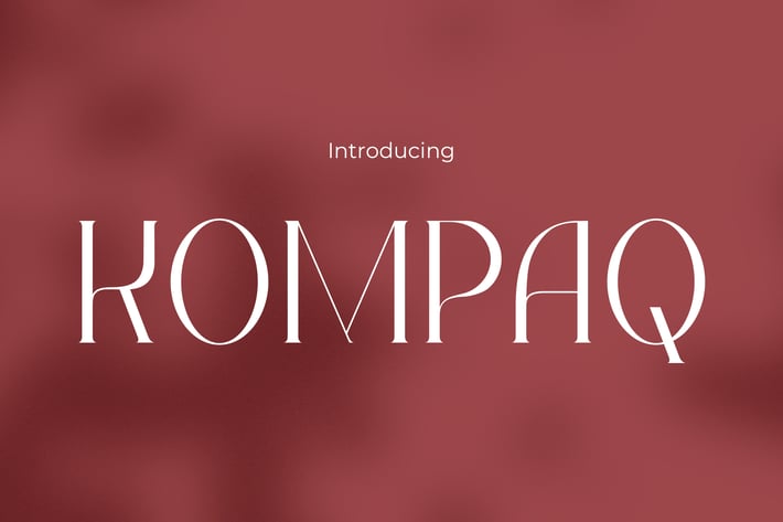Fashion Font - Kompaq