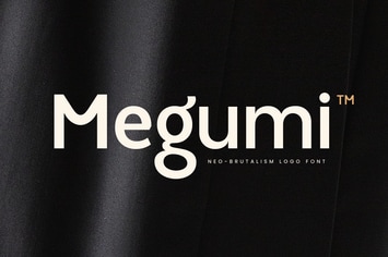 Megumi - Neo Brutalism Logo Font + Webfont