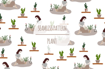 Plant – Seamless Pattern