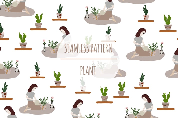 Plant – Seamless Pattern