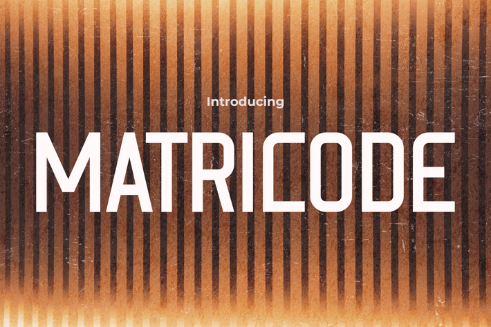 Matricode - Retro Font