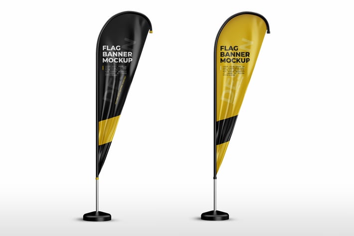 Flag Banner Mock-Up