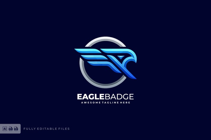 Eagle Badge Bold Logo Template