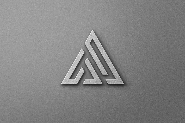 Silver Emboss Logo Mockup