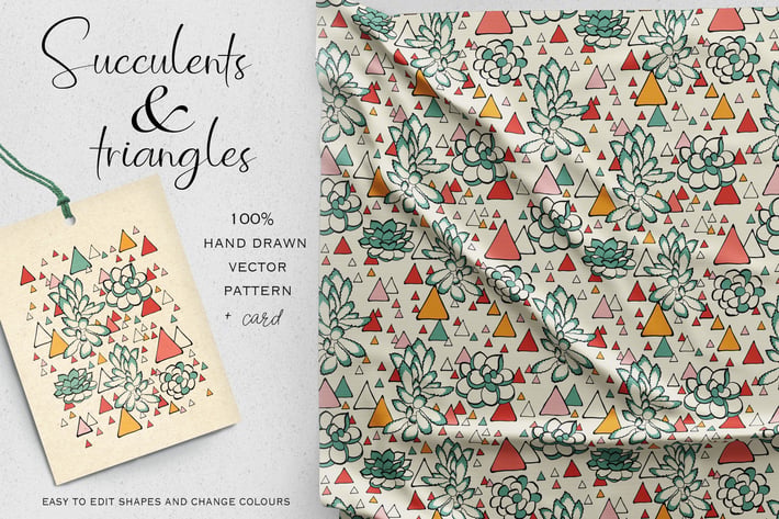 Succulents and Triangles