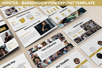 Hipster - Barbershop Powerpoint Template