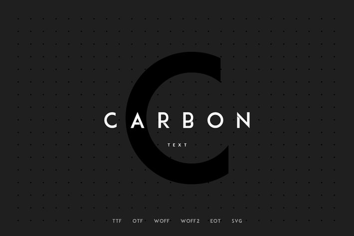 Carbon - Modern Typeface + WebFonts