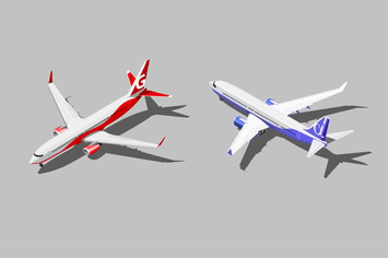 Vector Isometric Passenger Jets