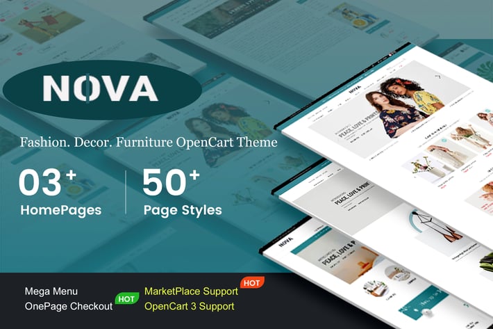 Nova - Responsive Fashion OpenCart 3 Theme