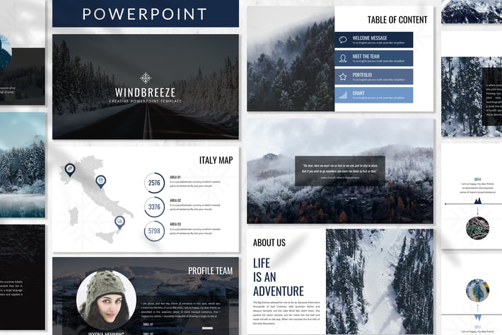 Winbreeze - Business Powerpoint Template