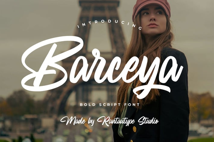 Barceya Bold Script Font