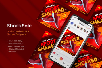 Sneaker Sale Social Media Template