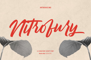 Nitrofury Script Font