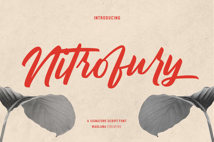 Nitrofury Script Font