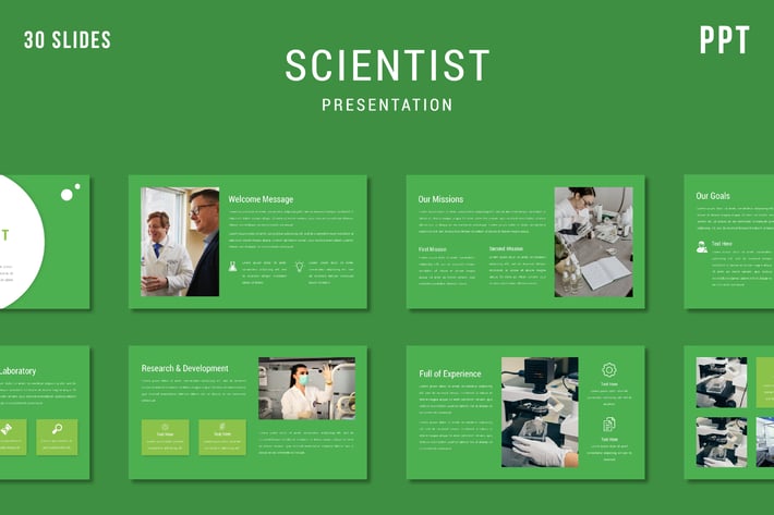 Scientist - Powerpoint Template (2 version)