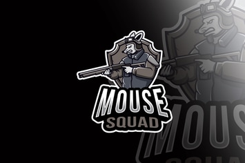 Mouse Squad Esport Logo Template