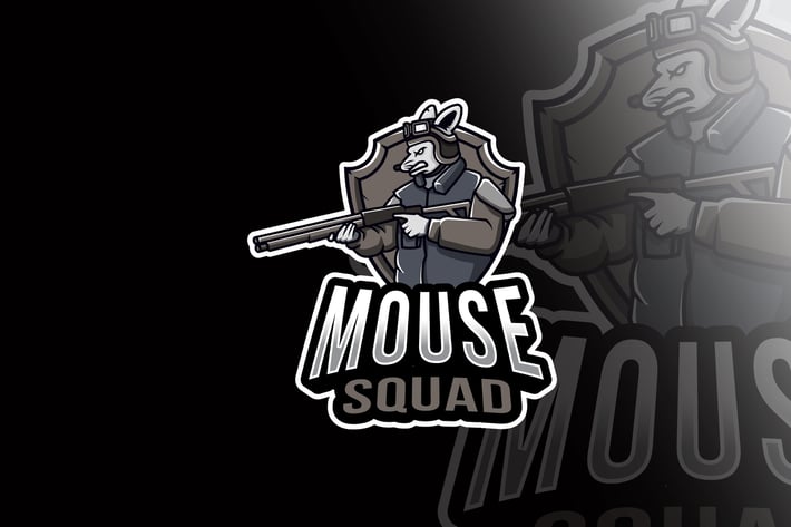 Mouse Squad Esport Logo Template